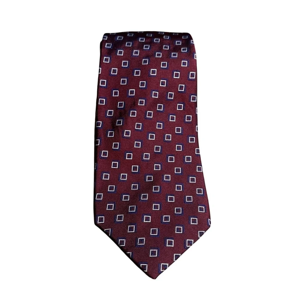 VTG LAUREN RALPH‎ LAUREN Men's Tie 100% Silk Brown Made in USA Classic Neckwear